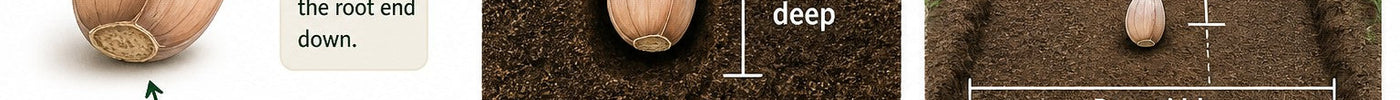 Garlic planting guide — clove orientation, depth, and spacing for home growers
